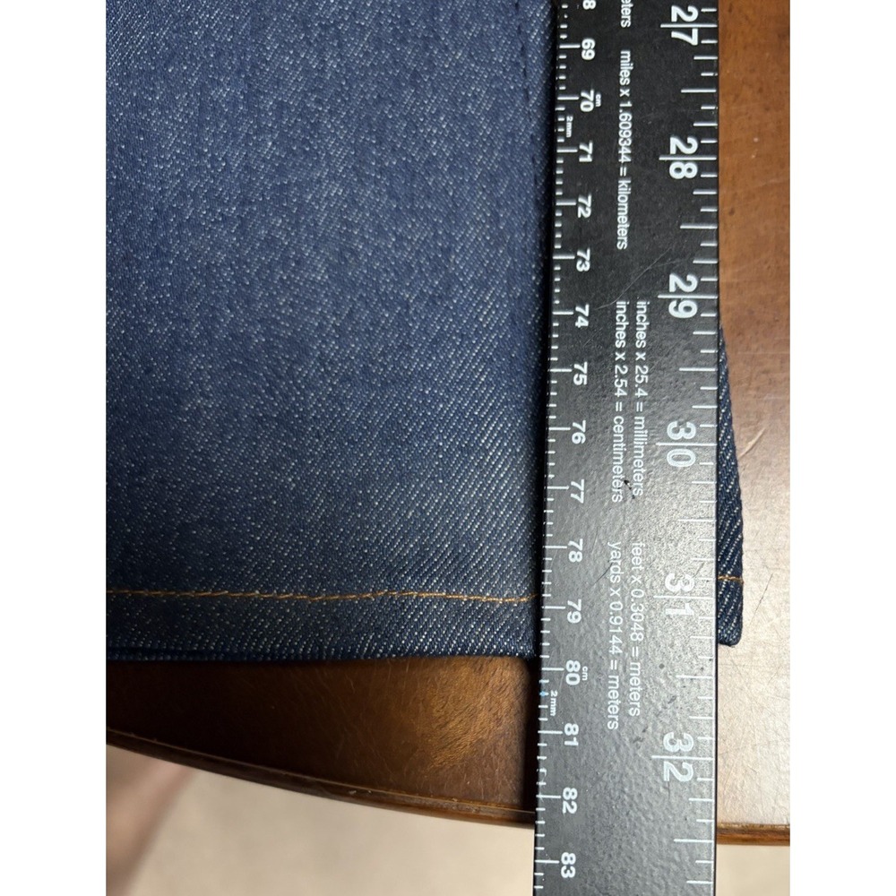 Sears Genuine Roebucks Raw Denim Jeans Made in USA 34x31 New Old Stock 49101 VTG - Picture 7 of 8